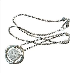 David yurman    23mm infinity Diamond necklace